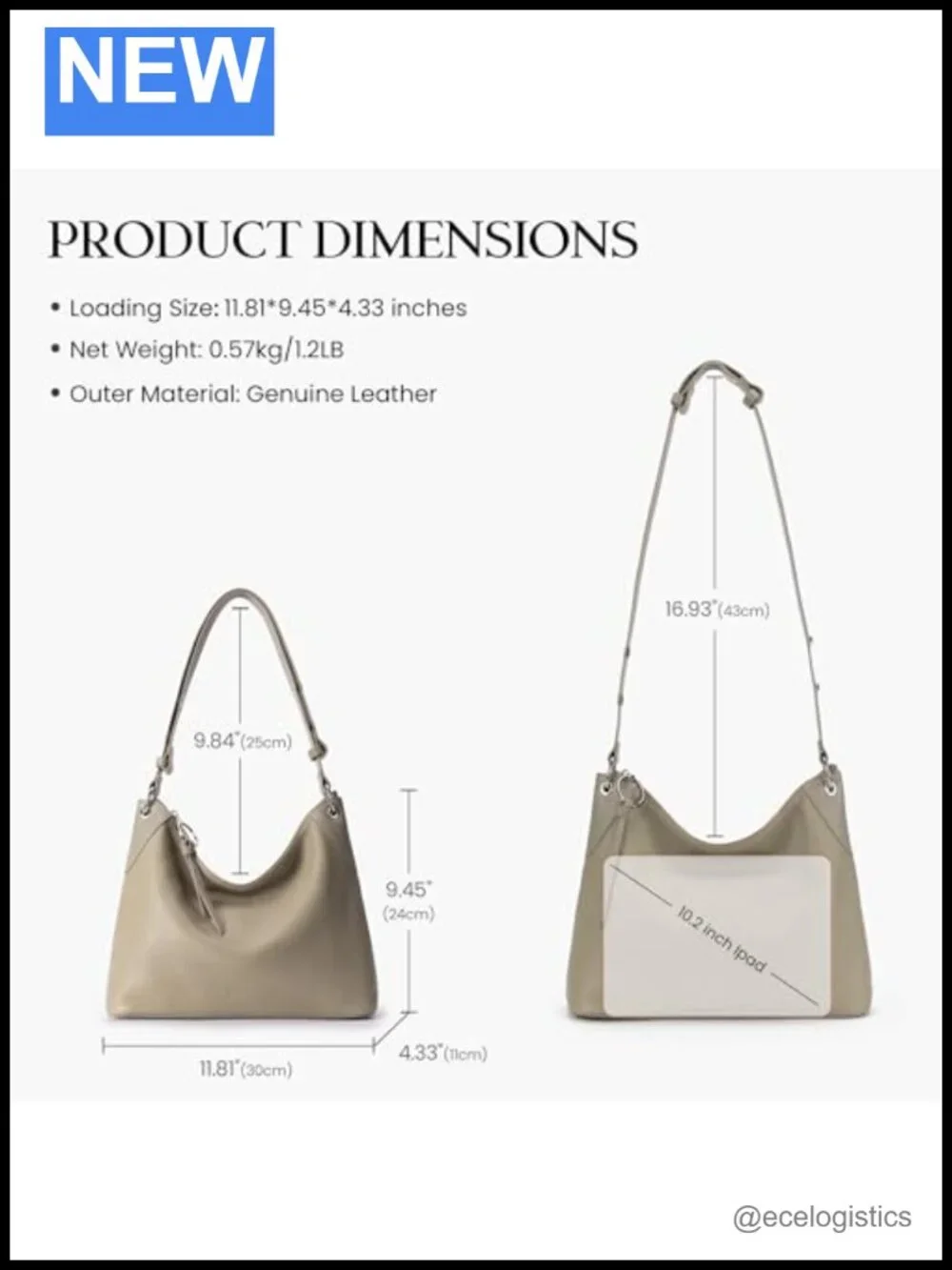 Genuine Leather Hobo Bag Women Crossbody Adjustable Strap Soft Slouchy